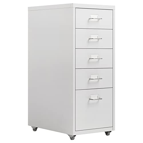 HollyHOME Mobiler Aktenschrank mit 5...
