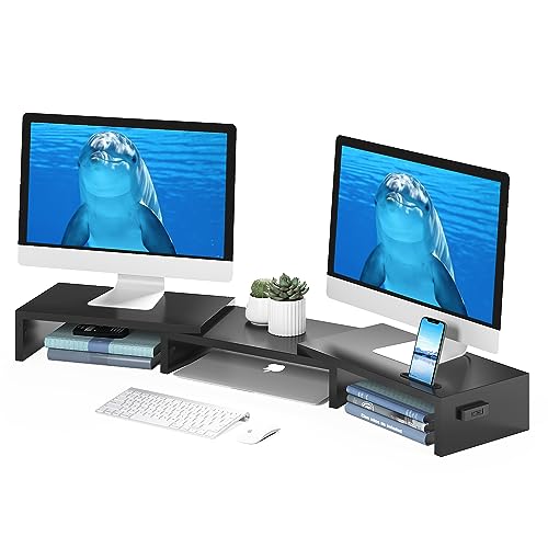 BONTEC Dual Monitor Stand Riser, Desktop...