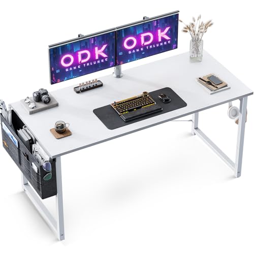 ODK Schreibtisch Weiß 120×48×73.5cm...