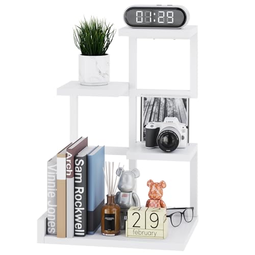 YMYNY Holz Schreibtisch Regal, 4-Tier...