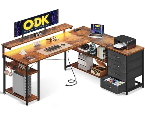 ODK Schreibtisch mit Schubladen, Reversible...