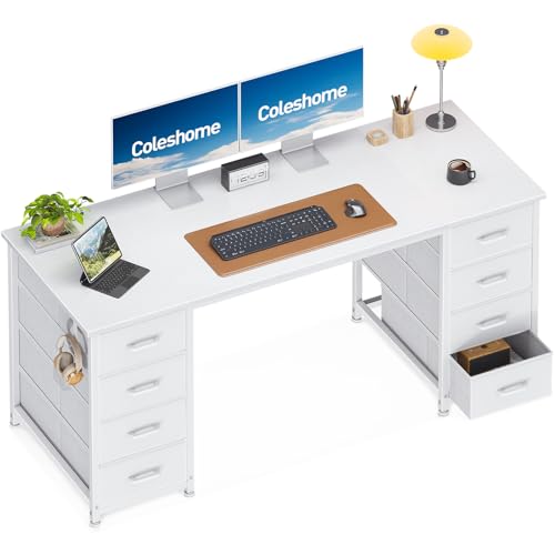 Coleshome Schreibtisch mit 8 Stoff...