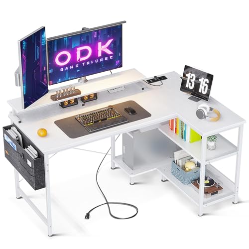 ODK Gaming Tisch L Form, 120x80cm...