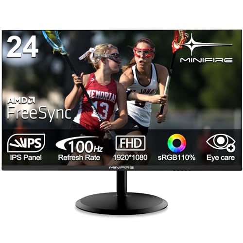 Minifire 24 Zoll Monitor, 100Hz, IPS,Full HD...