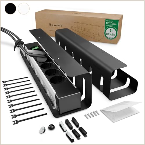 UNITURE® Kabelkanal Schreibtisch [DEKRA...