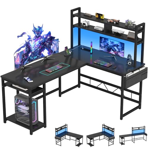 Devoko Gaming Tisch Eckschreibtisch 160x120...