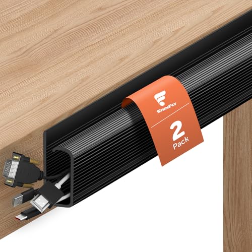 shinfly Kabelkanal Schreibtisch, 2 x 40cm...