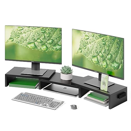 BONTEC Dual Monitor Stand Riser, Desktop...